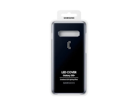 Твърди гърбове Твърди гърбове за Samsung Луксозен интерактивен гръб оригинален LED COVER EF-KG975CBEG за Samsung Galaxy S10 Plus G975 черен 